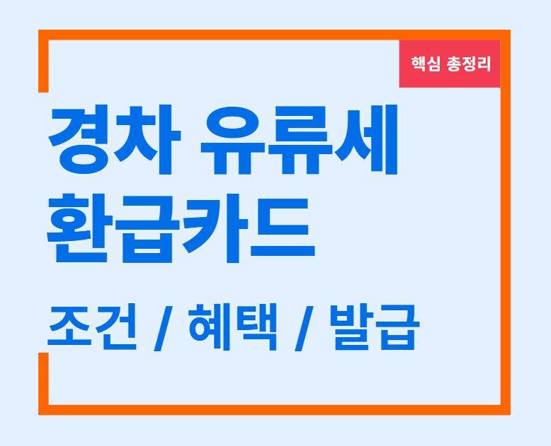 경차 유류세 환급카드 경차 유류세 환급카드 조건 경차 유류세 환급 대상자 조회 경차 유류세 환급체크카드 경차 유류세 환급 방법